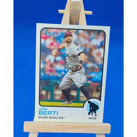 2022 Topps Heritage High Number - Jon Berti #638 - Picture 2 of 4